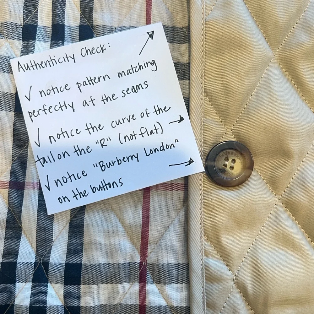 Authentic Vintage 2000s Burberry Nova Quilted Women’s Jacket - Picture 14 of 15